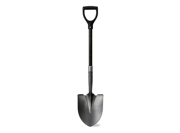 Round Point Shovel-27" Black Fiberglass Handle w/D-grip SG71625